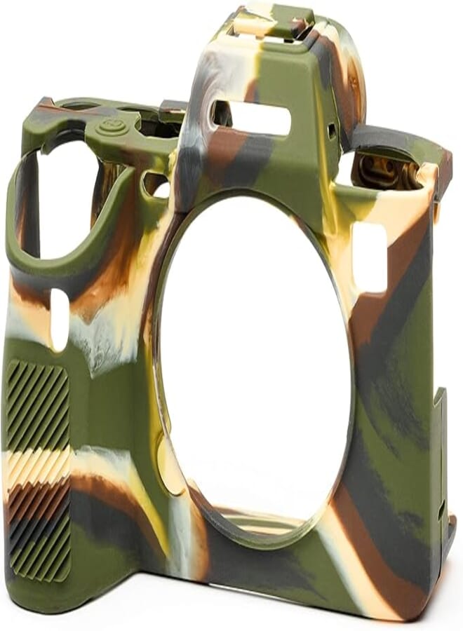 easyCover Silicone Camera case Protection Cover for Sony A1 (Camouflage)